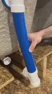 Dealing with floor joists or misaligned drains? 🙌 True Blue FLEX flexible PVC tubing makes it simple to tackle jobsite obstacles 🤘 | Oatey