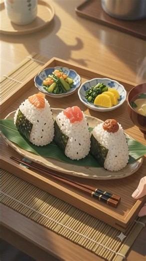 Anime Girl Makes the Perfect Onigiri! #animefood #cooking #shorts #animecooking #onigiri #viral