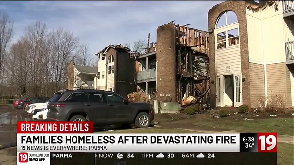 Large fire breaks out at Parma apartment complex