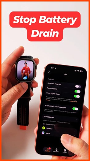 Apple Watch Battery Drain? Fix It FAST With This Hidden Trick! 🔋 #iphonewatch #applewatchultra