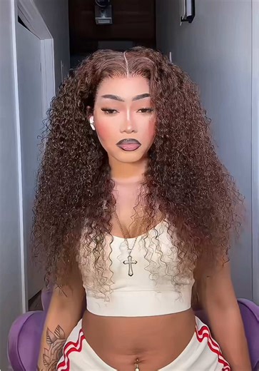 Beginner-Friendly Chocolate Brown Deep Wave Wig Tutorial
