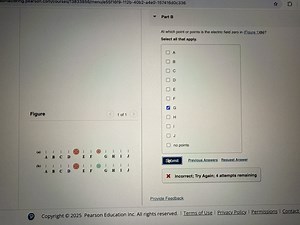 Part B At which point or points is the electric field zero in (... | Filo