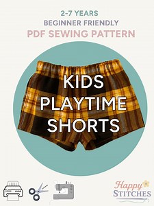 Boys Playtime Shorts Sewing Pattern: Beginner-friendly PDF (sizes 2T-7) - Etsy