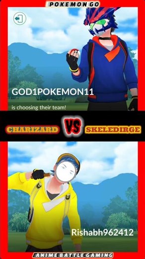 CHARIZARD VS SKELEDIRGE STRONGEST FIRE TYPE POWER BATTLE POKEMONGO#shorts#pokemongo#anime#game#video