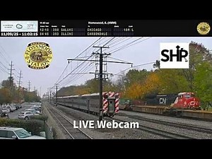 Flossmoor Station Restaurant & Brewery Live Railcam North - Flossmoor, IL #steelhighway