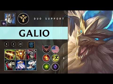 Galio Support vs Sona - NA Grandmaster Patch 26.07