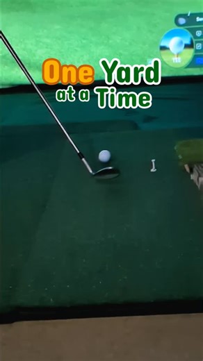 Jonny Martin on Instagram: "Day 8 of my One Yard at a Time golf challenge. Can I finally graduate from 7 to 8? #golfchallenge #shortgame #distancecontrol #indoorgolf #golfpractice"