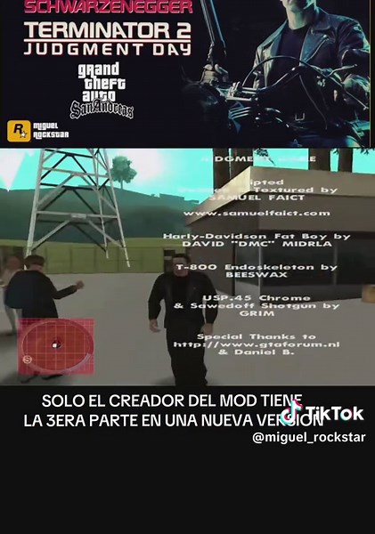 #tiktoklive #gta #terminator #gtasanandreas #mods GTA San Andreas Terminator 2 Mod 🤖 Parte 11
