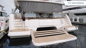 33 reactions | The Prestige Yachts flagship 65-foot power catamaran...