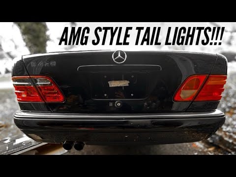 INSTALLING W210 E55 AMG STYLE TAIL LIGHTS ON MY 97 E420!!!! (EP. 33)
