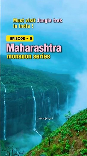 📍Andharban Jungle Trek , Maharashtra #travel #waterfall #monsoon #andharban #maharashtra #trek