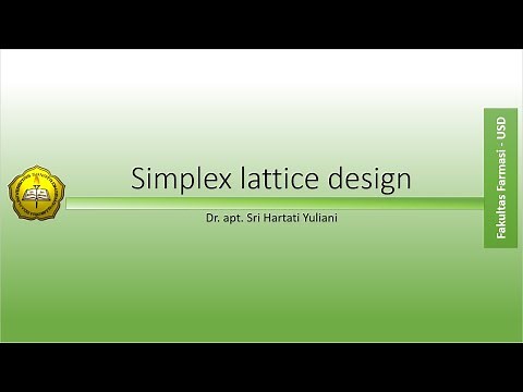 Simplex Lattice Design