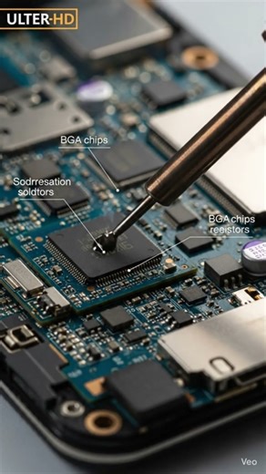 how soldering is done inside motherboard inside smart phone