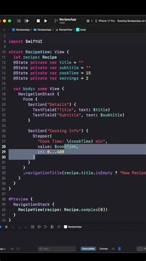 Build a SwiftUI Form in 45 Seconds