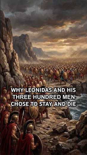 Why Leonidas and his 300 chose to stay and die, explained in 1 min #history #sparta #leonidas #300
