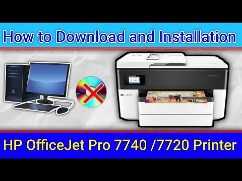 How to Download & install HP OfficeJet Pro 7740 printer Usb Driver on Windows.HP 7720 driver setup.
