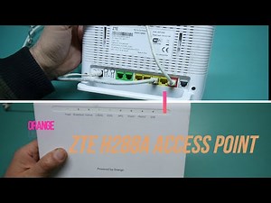 ORANGE ZTE H288A ACCESS POINT