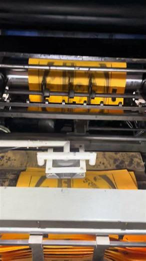 Bag printing machine.