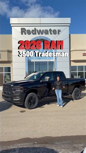 New 2026 Ram 3500 Tradesman Crew Cab – 6.7L HO Turbo Diesel & 5th Wheel Prep | Redwater Dodge