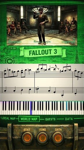Master the GNR Swing: Rhythm For You (Fallout 3) 🎹 #pianotranscriptions #pianosheetmusic