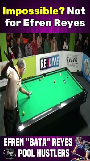 Efren Reyes Just Did the IMPOSSIBLE