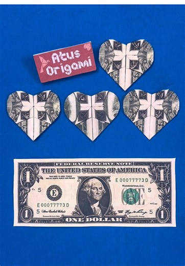 Create a Dollar Bill Origami Cross of Love