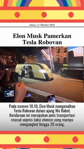 Mobil tesla robovan dipromosikan oleh elon musk .. #viral #reels | Raden Deviiana Rahayu