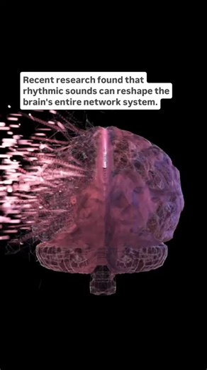 SOUND SHAPING THE BRAIN Recent research found that rhythmic sounds can reshape the brain's entire network system. Previous research only looked at isolated parts of the brain and the effects of sound. In this research, author Mattia Rosso, a postdoctoral researcher at the Center for Music in the Brain at Aarhus University, found that rhythmic sounds affect multiple regions of the brain, reconfiguring the organization of the brain. This research suggests that hearing rhythmic tones engages the au