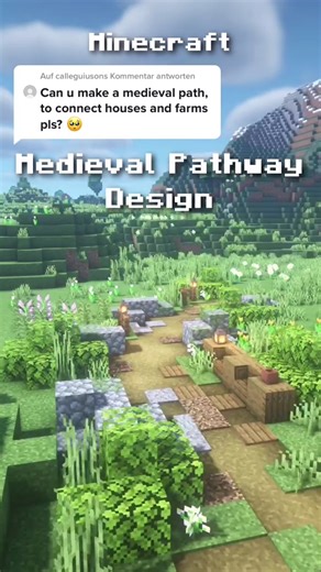 @calleguiuson antworten Minecraft Medieval Pathway Design. #minecraft #minecraftbuilding #minecrafttutorial #foryoupage #foryou #fyp #viral