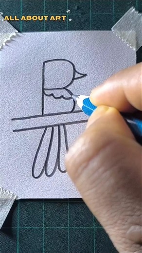 easy bird drawing tutorial for beginners