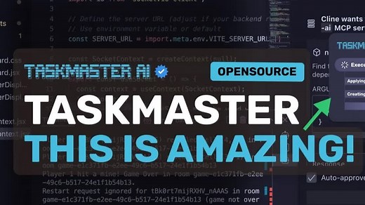 Taskmaster   Cline、RooCode、Windsurf 和 Cursor：AI 编程错误减少 20 倍，工作流程更高效！