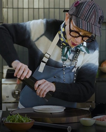 I’ve used a lot of peppermills in my career. HexMill is the one I keep on my counter. This cranks out more pepper with less effort and the grind is smooth and consistent. With 10 adjustable settings, I can go fine for dressings, mid for finishing, coarse for steaks—all in seconds. It’s easy to grip, easy to refill, doesn’t make a mess, and the design? Clean and gorgeous. Plus, it’s backed by a lifetime warranty. If you're going to season like a chef, start with a chef’s mill. | Nancy Silverton