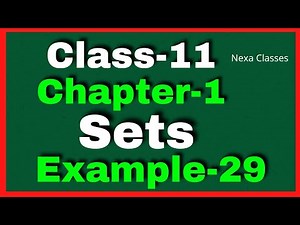 Example 29 Chapter1 Class 11 Math || Example29 Class11 Ch 1 Math || Chapter1 Example29 Class11