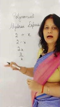 Algebraic Expression and Polynomial are not synonym of each other.