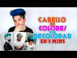 CABELLO DE COLORES EN 5 MINUTOS *Sin decolorar* 😱😱 | No creeras hasta que lo veas