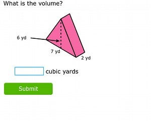 What is the volume?□ cubic yardsSubmit... | Filo