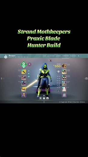 Praxic Blade Hunter Build in Destiny 2