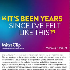 Relief from leaking heart valve is possible with MitraClip. | Abbott