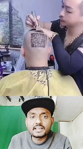 Funny hair cutting style. #QR #code #real #amazing #scanner #hair #style #cutting Falak Shahid Sikhle India Social Message | Puja Roy