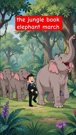 the jungle book elephant march #thejunglebook #elephantmarch