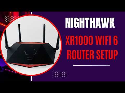 Nighthawk XR1000 WiFi 6 Router Setup