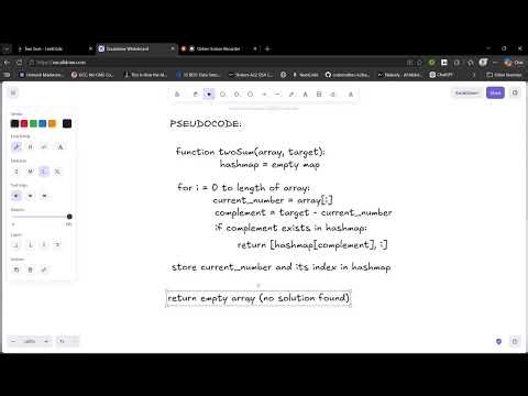 Leetcode activity Week 1 - Day 7 - Q 1 | Leetcode 1. Two Sum