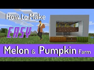 How to make an EASY Automatic Pumpkin Farm in Minecraft 1.16.5