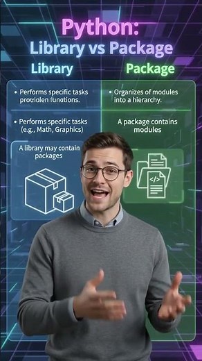 Library vs Package in Python | Difference Explained | Class 11 CBSE