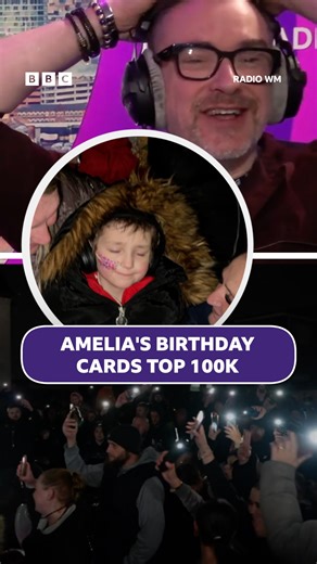 Cards from all over the world have been delivered to a girl with cancer who wanted to break a world record on her eighth birthday. 🥰 | BBC Birmingham
