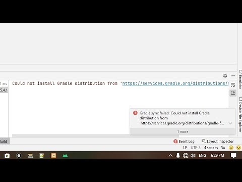 fixed Could not install Gradle distribution from services gradle org Offline