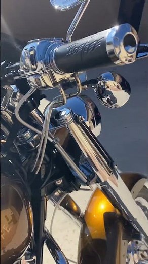 Harley Fatboy, Cobra Speedster Exhaust with quiet baffles