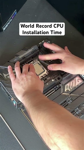 Fastest CPU Installation Ever Recorded