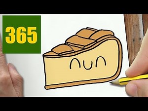 HOW TO DRAW A BISCUIT CUTE, Easy step by step drawing lessons for kids