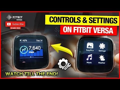 Controls & settings for Fitbit Sense, Versa 3, 2 & Lite